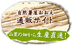 山里の畑から生産直通！ 自然薯屋おおえ通販サイト